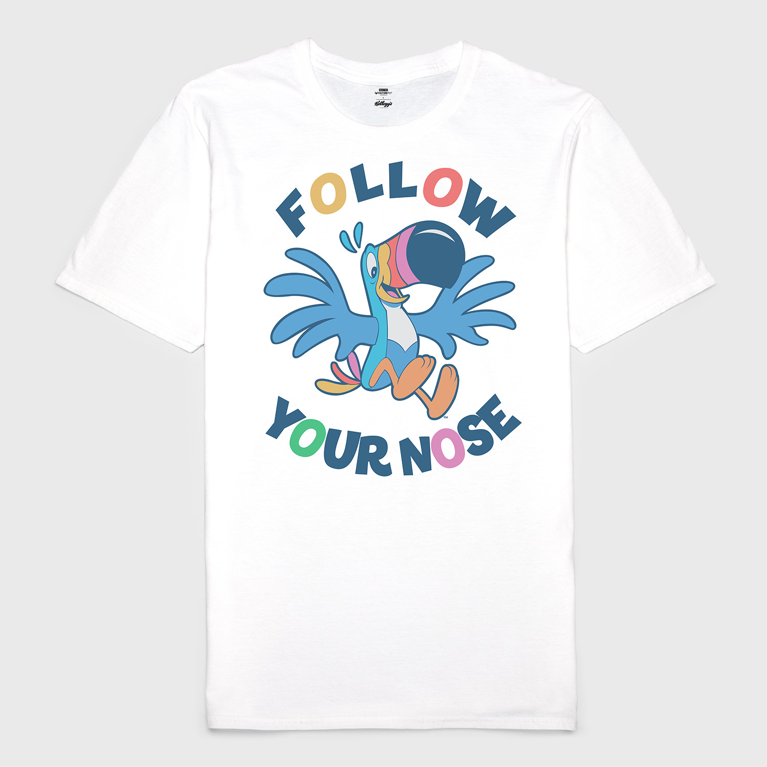 t-shirt tee shirt short sleeve follow your nose froot loops white culturefly