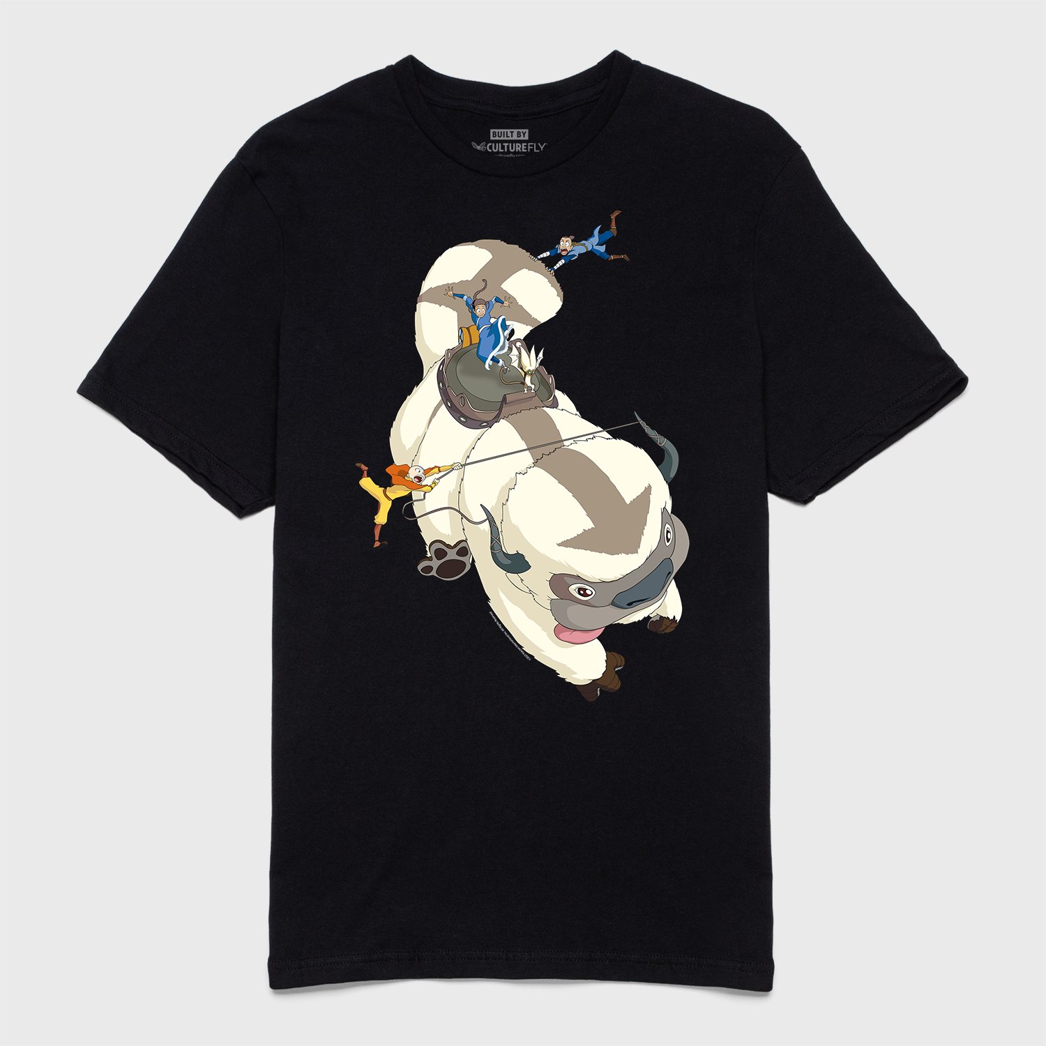 Avatar: The Last Airbender - Team Avatar riding Appa black Tee