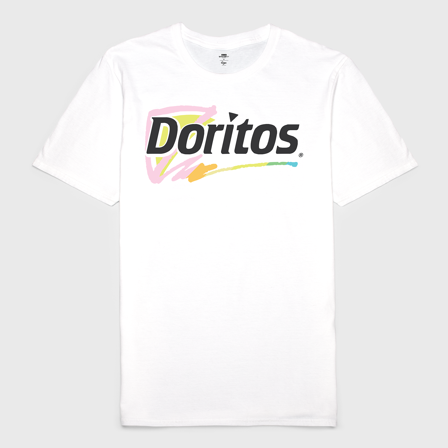 t-shirt tee shirt short sleeve doritos white culturefly