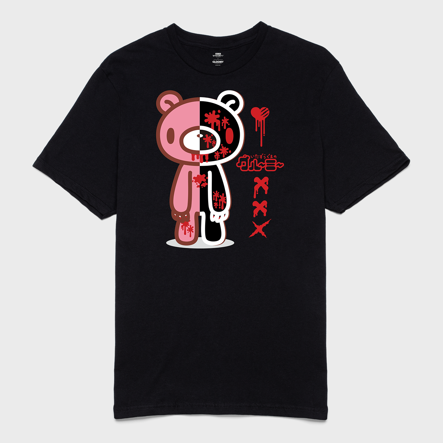 t-shirt tee shirt short sleeve gloomy bear black culturefly