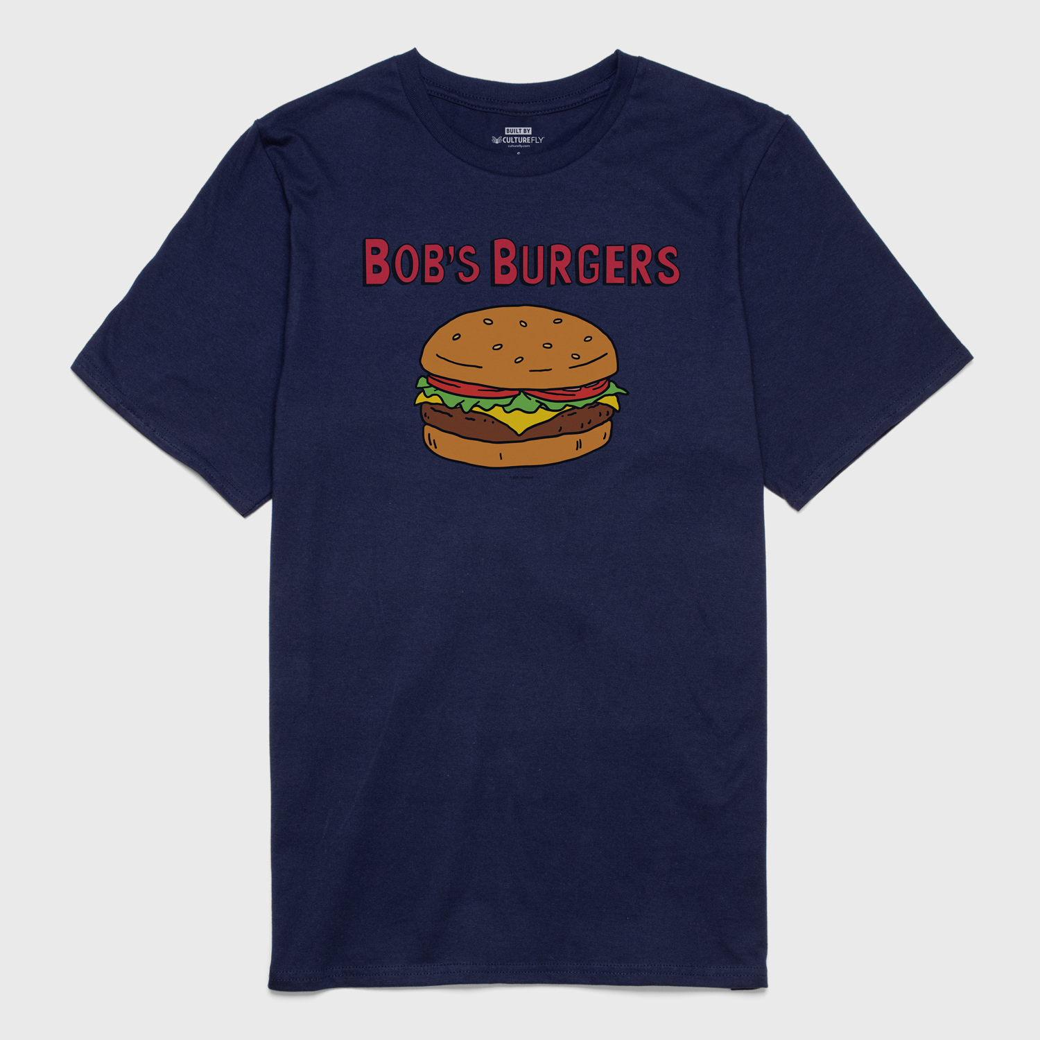 t-shirt tee shirt short sleeve bob's burgers navy culturefly