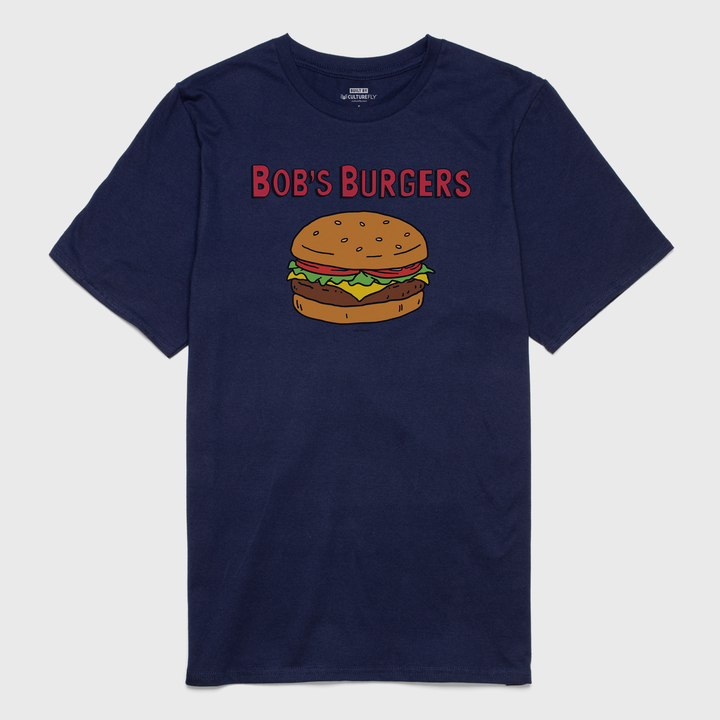 t-shirt tee shirt short sleeve bob's burgers navy culturefly