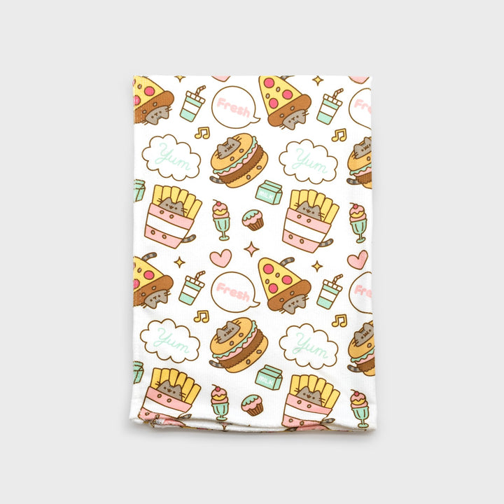 fresh yum kitchen towel pusheen