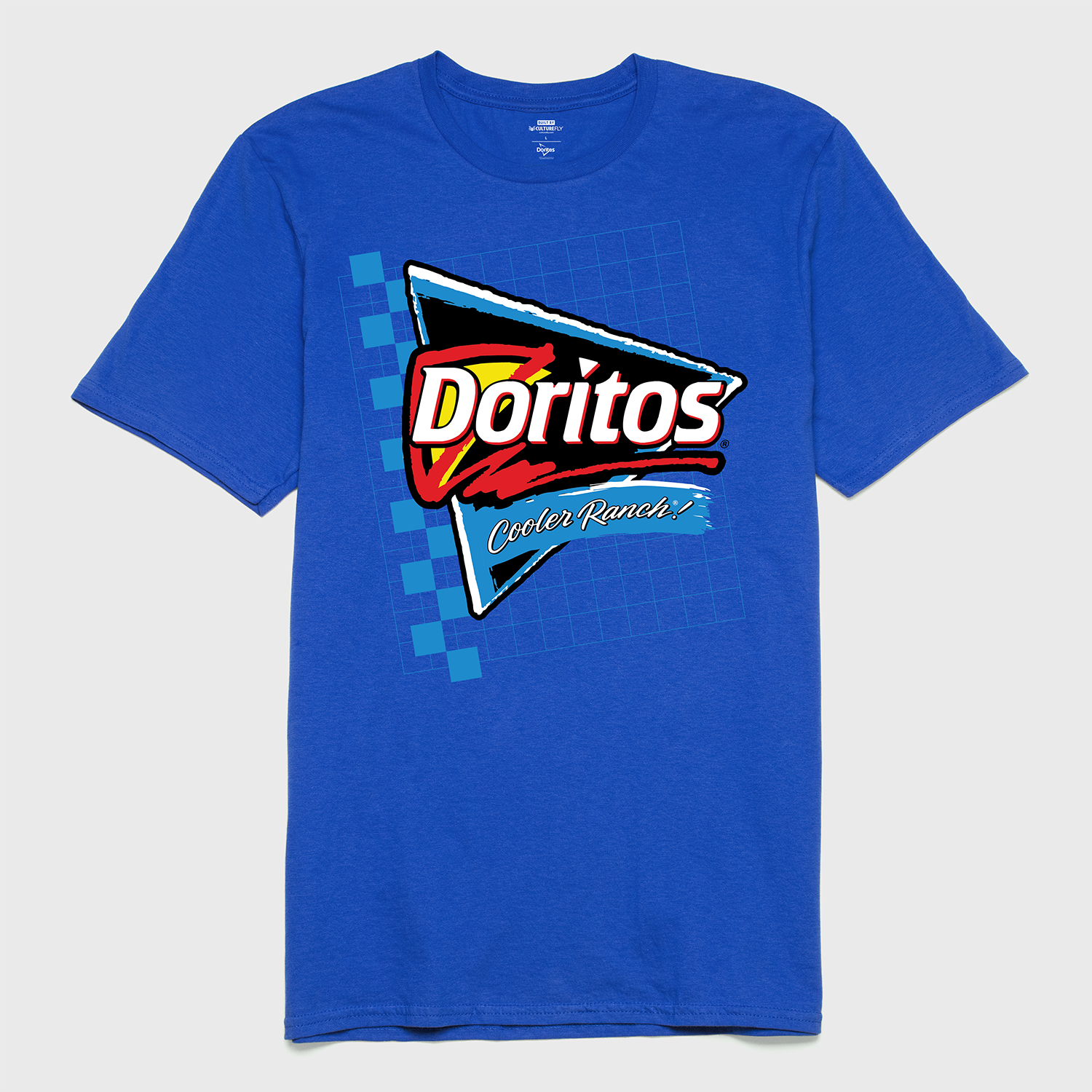 t-shirt tee shirt short sleeve doritos cooler ranch! blue culturefly