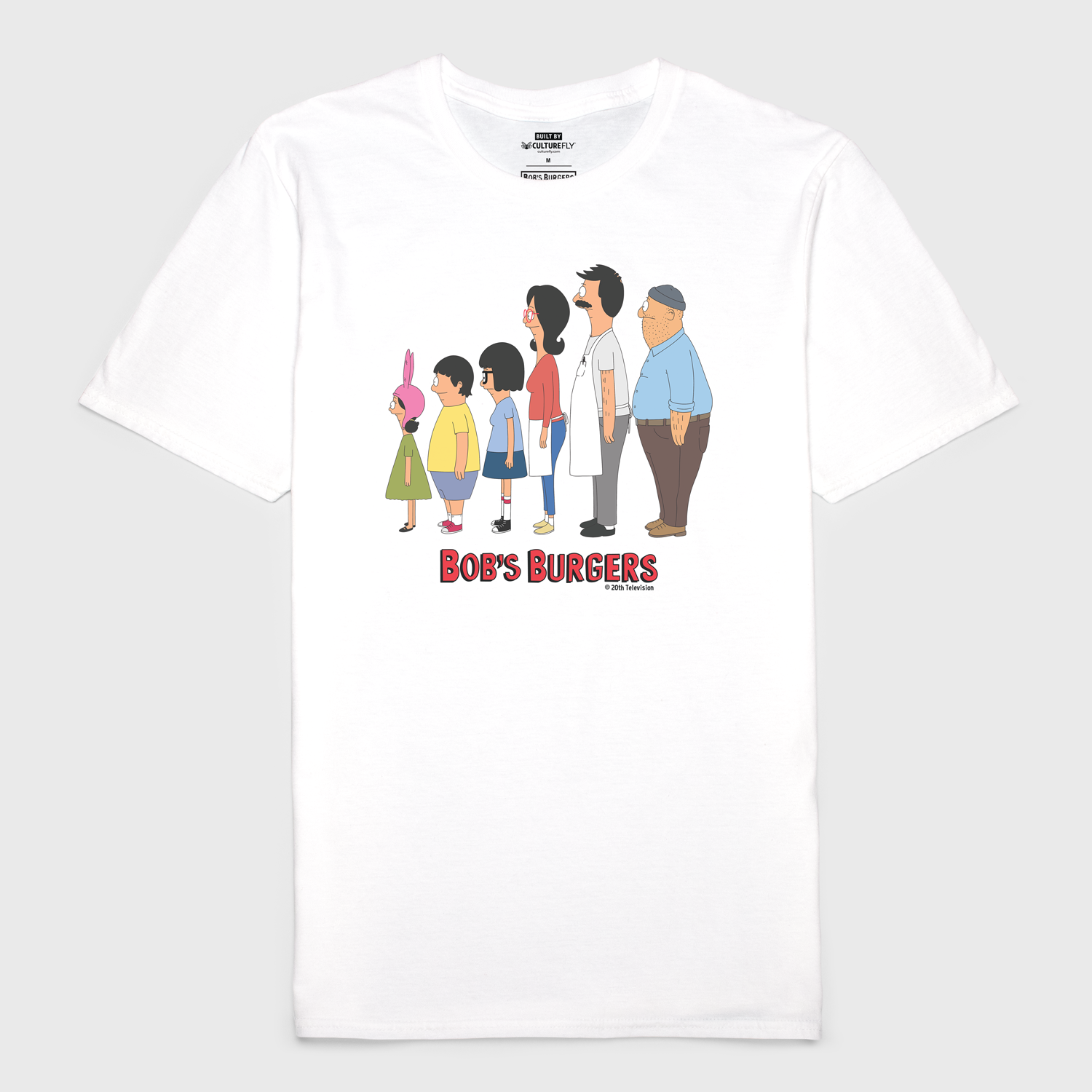 t-shirt tee shirt short sleeve bob's burgers white culturefly